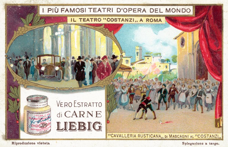 Teatro Costanzi, Rom (chromolitho) av European School