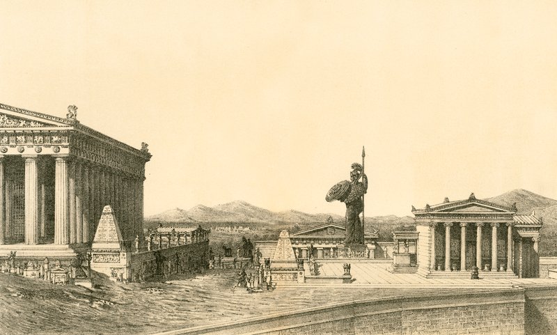 Akropolis af Athens frø av European School