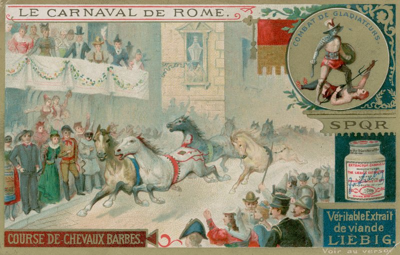 The Race of Wild Horses av European School