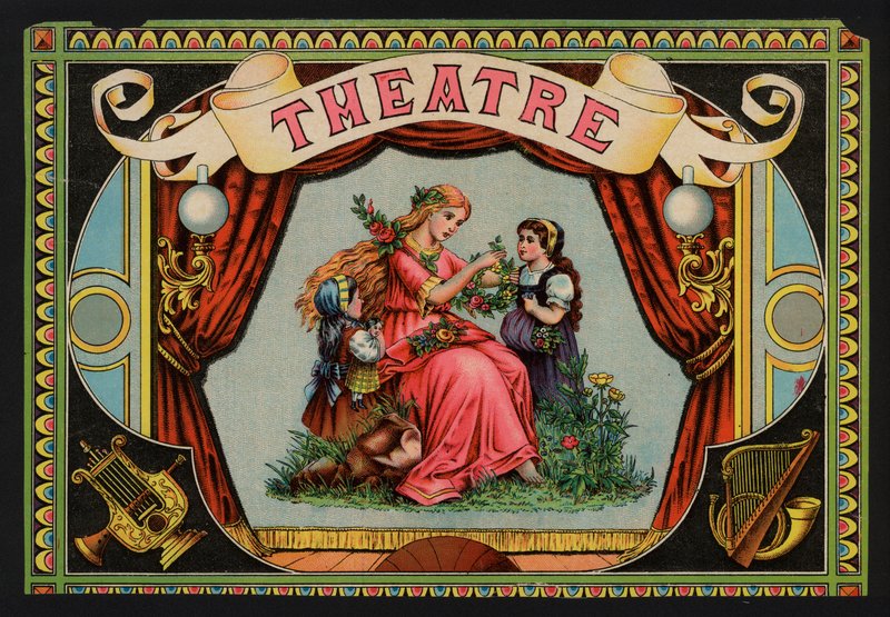 Teater (lito i färg) av European School