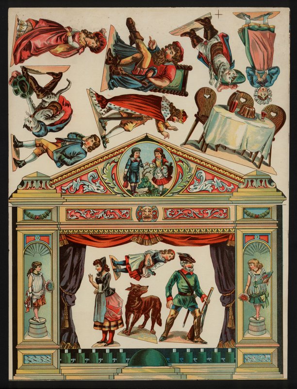 Teater (lito i färg) av European School
