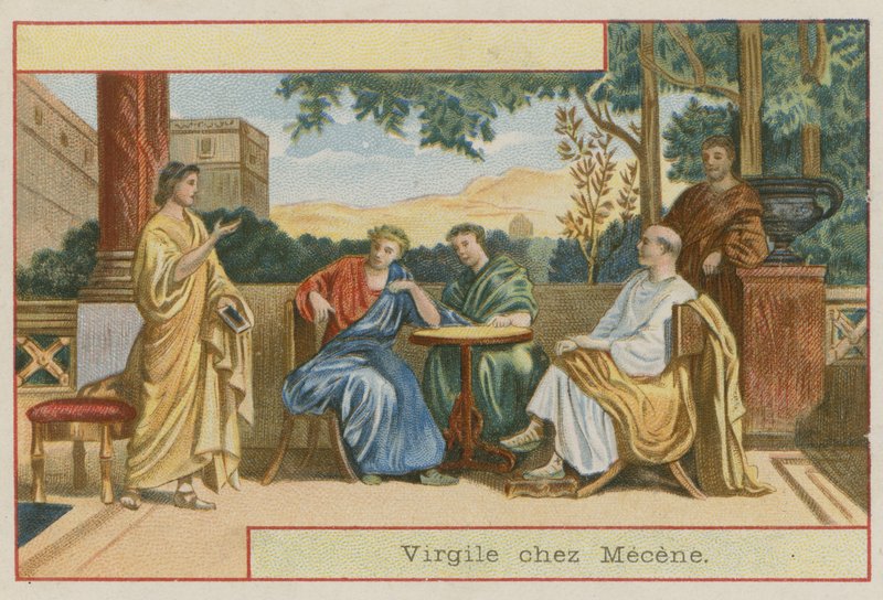 Virgil besöker Gaius Maecenas av European School