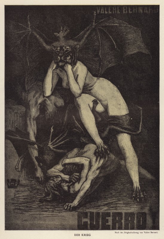Krig (litho) av European School