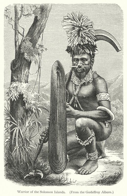 Warrior of Salomon Islands (gravyr) av European School