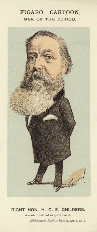 Porträtt av H C E Childers av Faustin