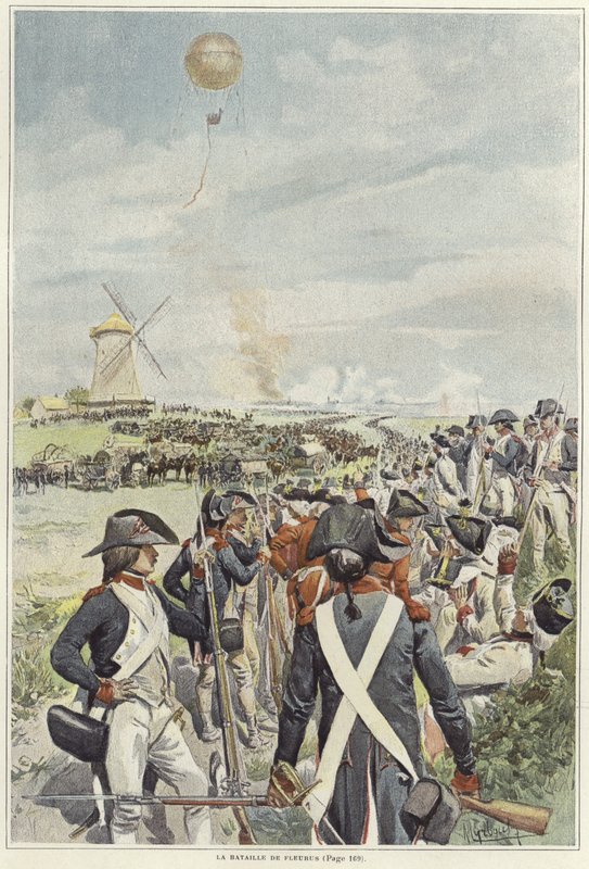Slaget vid Fleurus av Felicien baron de Myrbach Rheinfeld