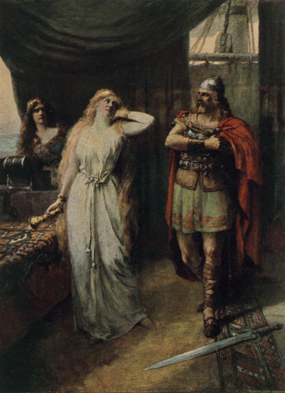 De två stod tysta och tittade på varandra. av Ferdinand Lecke