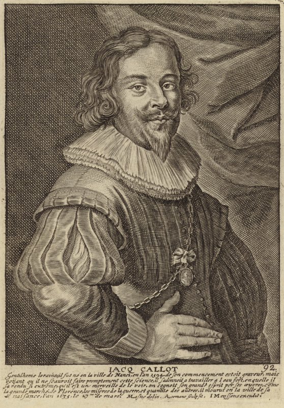 Porträtt av Jacques Callot av Flemish School
