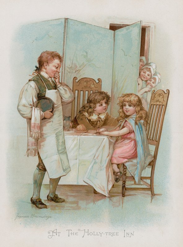 På Holly-Tree Inn (chromolitho) av Frances Brundage