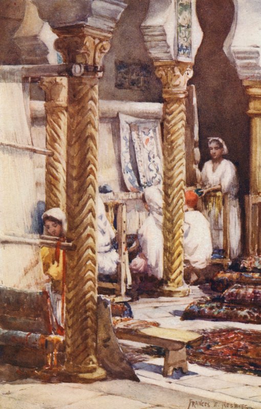Mattskolan, Alger (färglitografi) av Frances Nesbitt