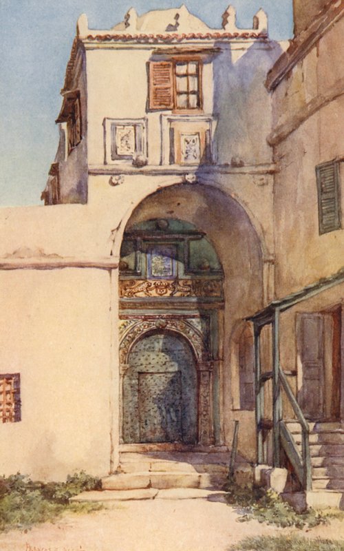 Leoparddörren, Alger (färglitografi) av Frances Nesbitt
