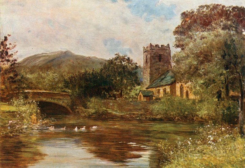 Grasmere kyrka av Francis S. Walker