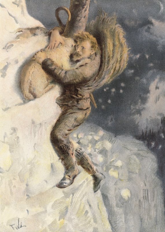Räddad (chromolitho) av Francis Wilfred Lawson