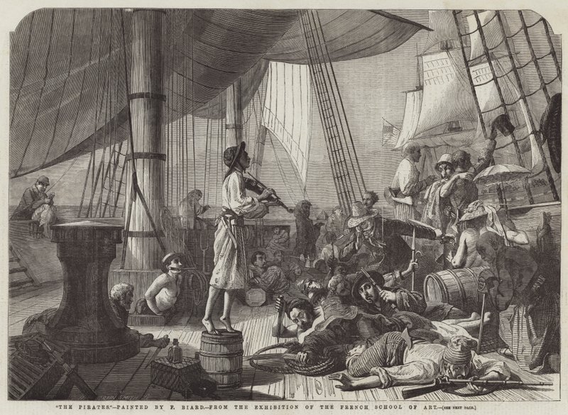Piraterna av François Auguste Biard