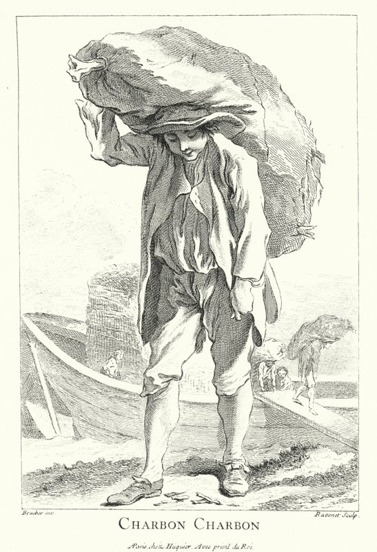 Coalman (gravyr) av Francois (after) Boucher