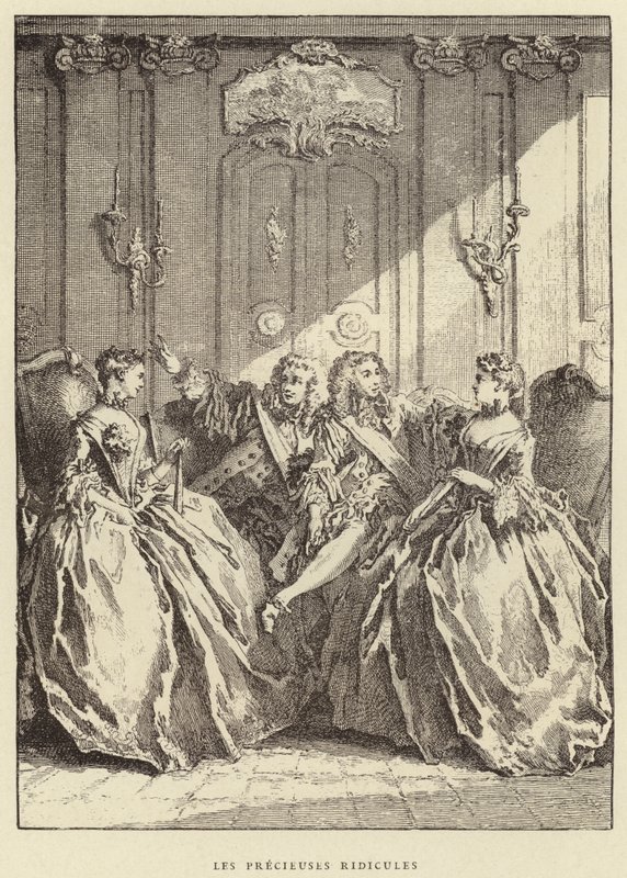 The Precious Ridicules (gravyr) av Francois (after) Boucher