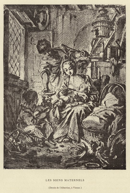 Mödravård av Francois (after) Boucher