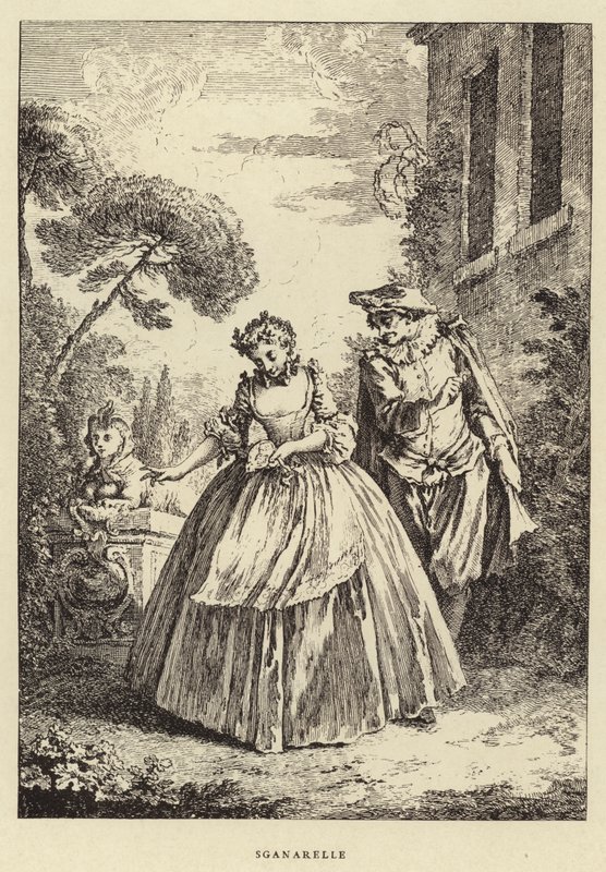 Sganarelle (gravyr) av Francois (after) Boucher