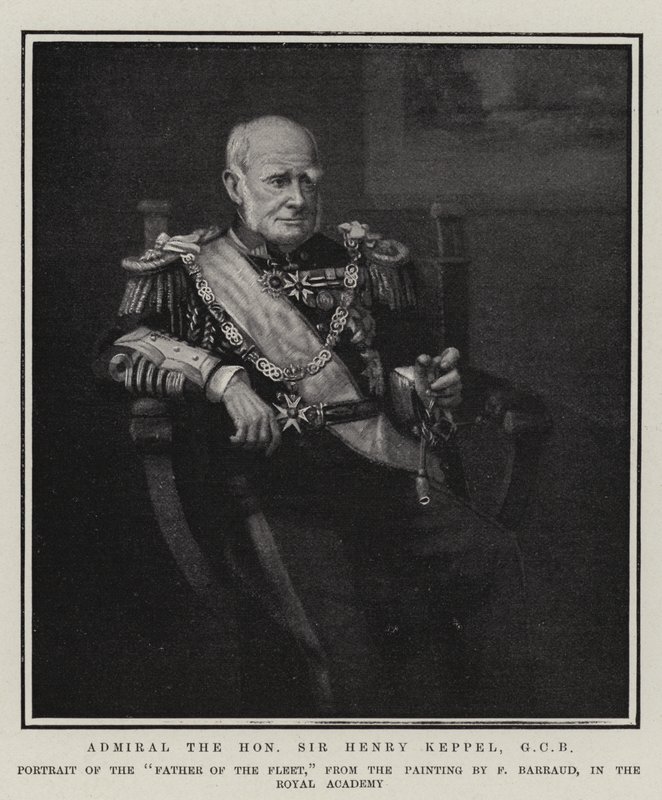 Amiral Sir Henry Keppel, GCB av Francois Barraud