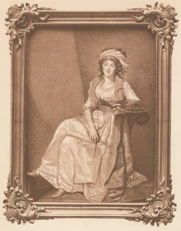 Madame Vigee Le Brun (medlemmar) av Francois Dumont