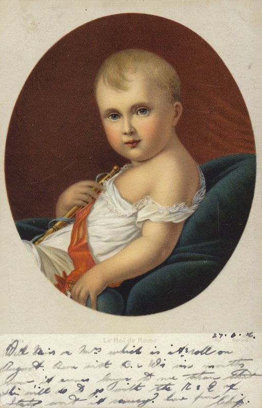 Roi de Rome (färgad litografi) av Francois Pascal Simon Gerard