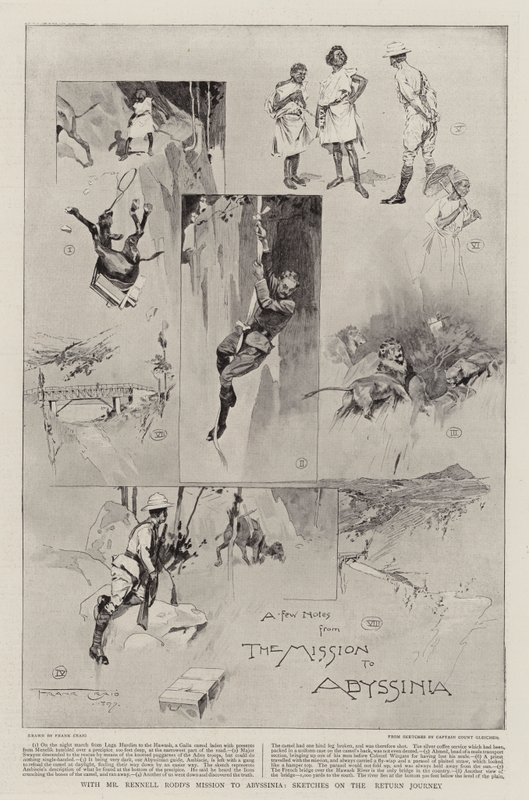 Med Mr Rennell Rodds uppdrag till Abessinien, Sketches on the Return Journey av Frank Craig