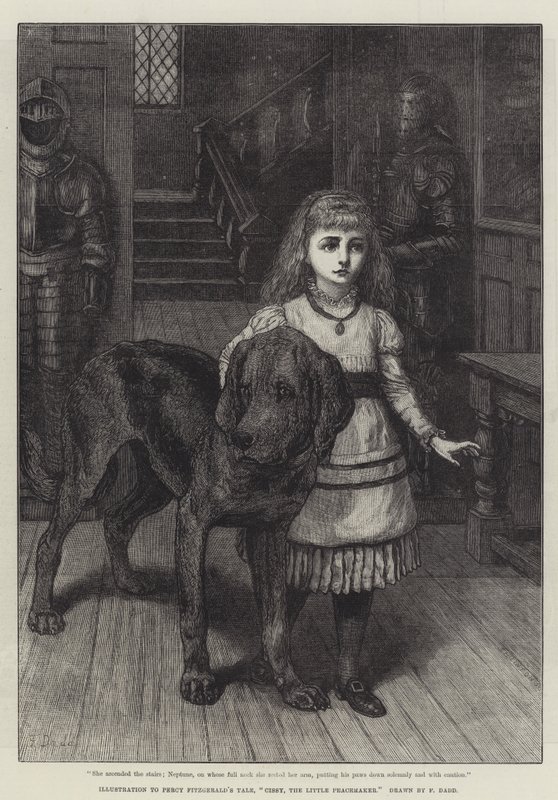Illustration till Percy Fitzgeralds berättelse, Cissy, The Little Peacemaker av Frank Dadd