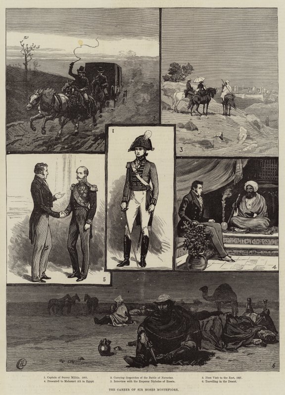 Sir Moses Montefiores karriär av Frank Dadd