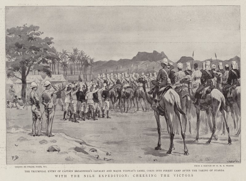 Med Nile Expeditionen, Cheering the Victors av Frank Dadd