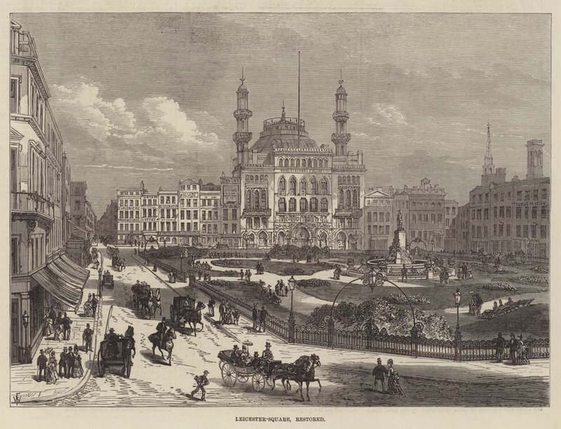 Leicester-Square, restaurerad av Frank Watkins