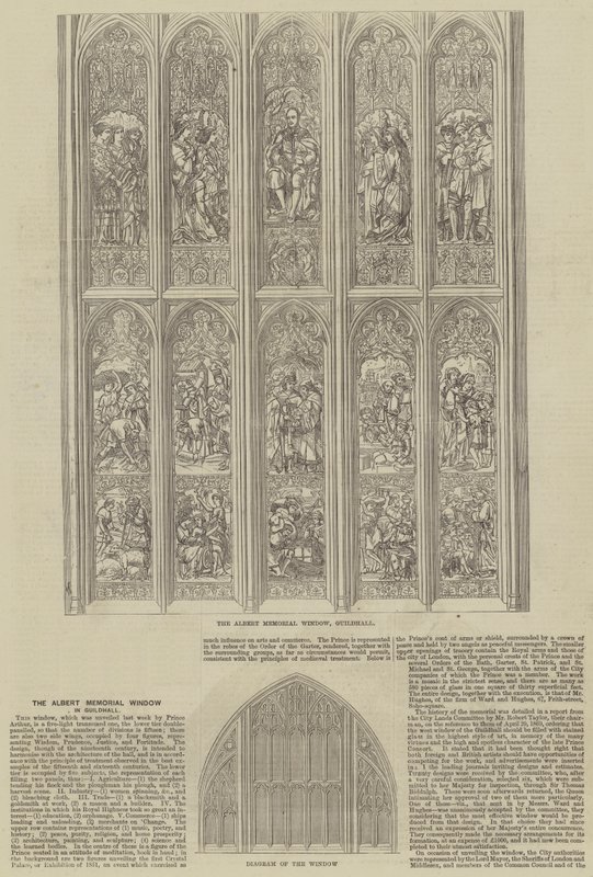 Albert Memorial Window i Guildhall av Frank Watkins