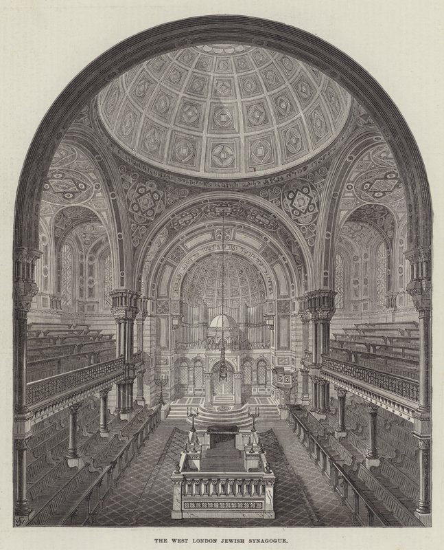Den judiska synagogan i västra London av Frank Watkins
