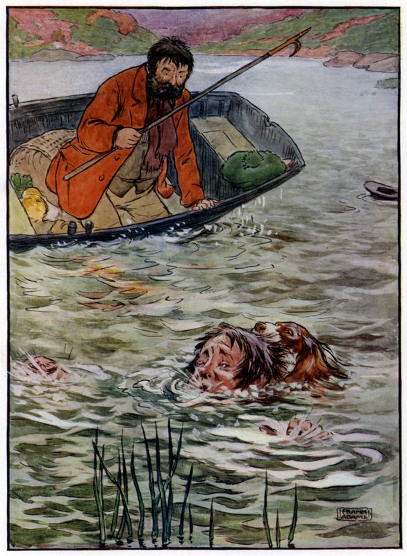 Three Jolly Fishermen (färg litho) av Frank Adams