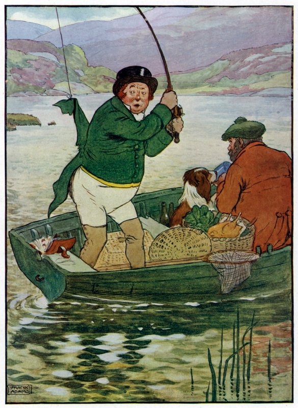 Three Jolly Fishermen (färg litho) av Frank Adams
