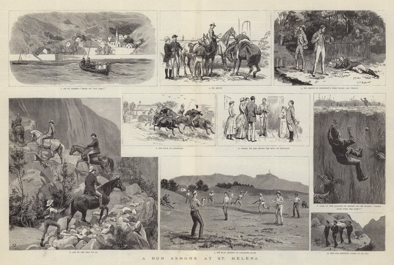 En löpning i land vid St Helena av Frank Dadd