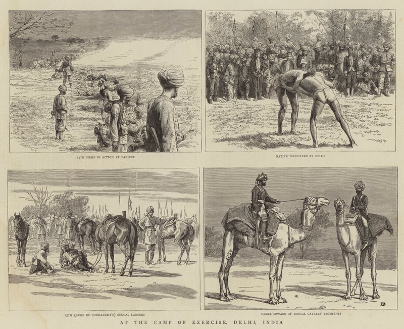 På träningslägret, Delhi, Indien av Frank Dadd