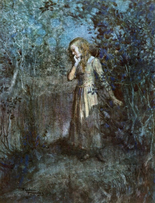 Little Nell (färglitografi) av Frank Reynolds
