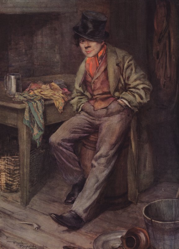 The Artful Dodger (färglitografi) av Frank Reynolds
