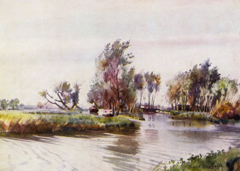 Norfolk Broads: Geldeston Lock av Frank Southgate