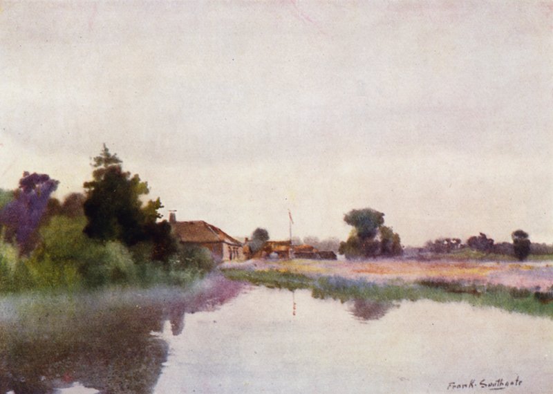 Norfolk Broads: Rising Mists, Coltishall av Frank Southgate