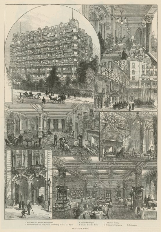 The Savoy Hotel (gravyr) av Frank Watkins