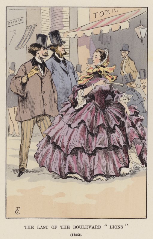 The Last of the Boulevard Lions, 1853 av François Courboin