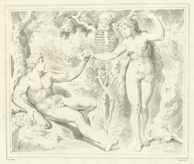 Adam och Eva av Frans Floris