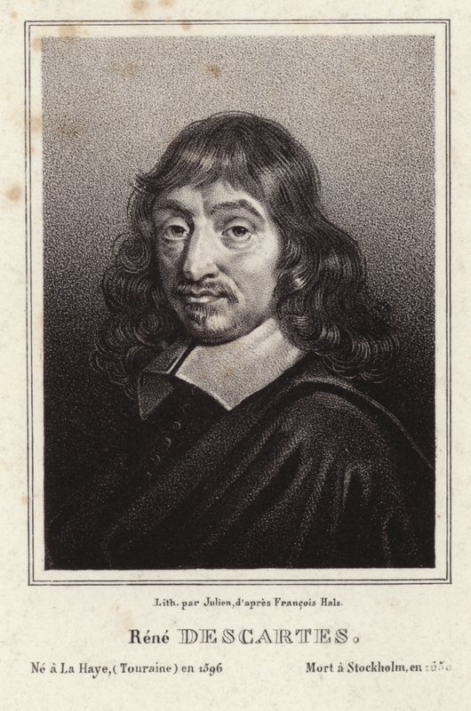 Porträtt av Rene Descartes av Frans Hals