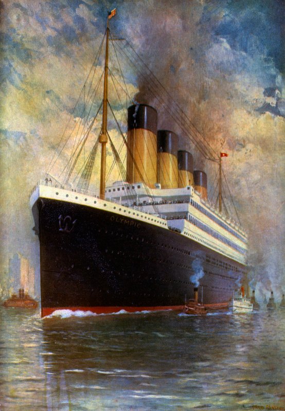 White Star Line, Triple Screw, SS Olympic av Fred Pansing