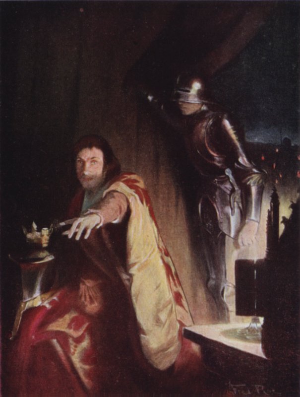Kung Richard III (färg litho) av Fred Roe