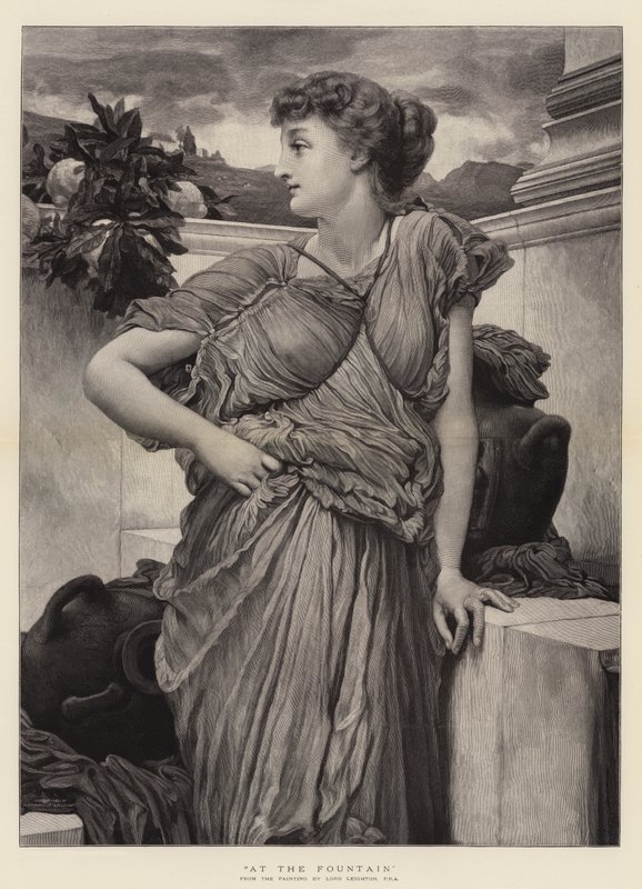 Vid fontänen av Frederic Leighton