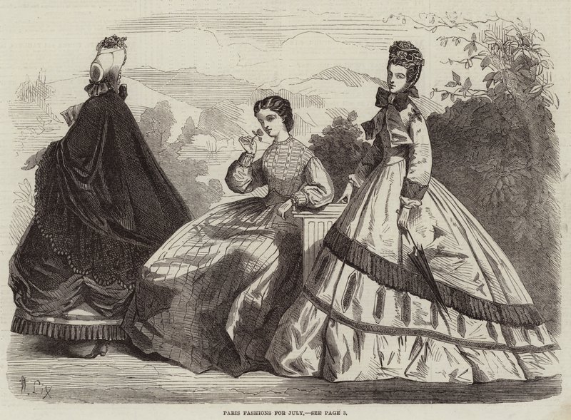 Paris mode för juli av Frederic Theodore Lix