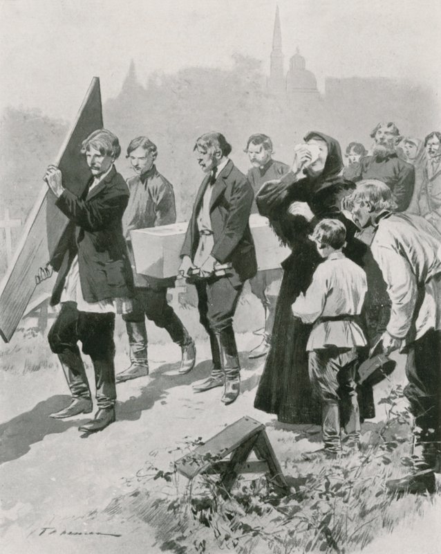 En begravning i medelklassen av Frederic de Haenen