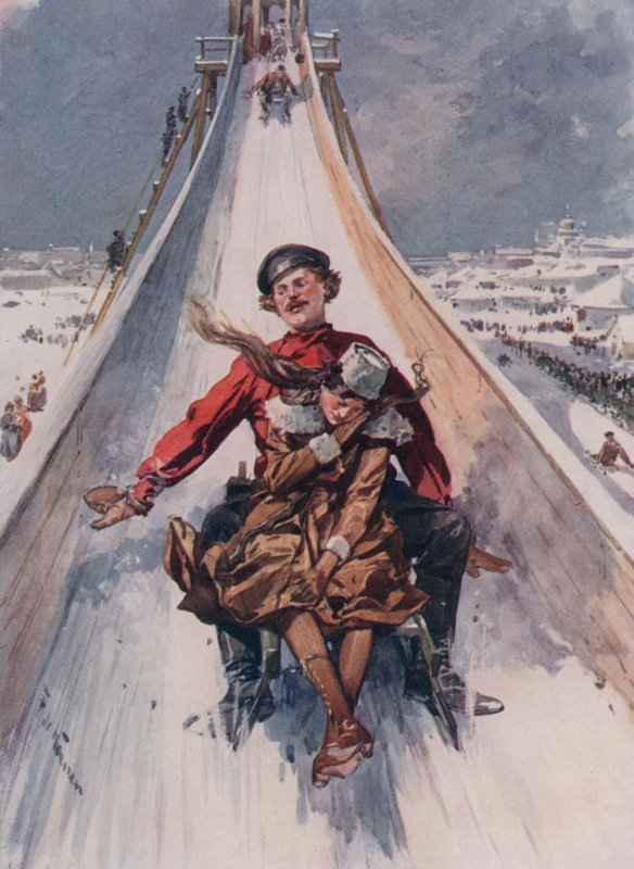 En kälkrutschbana av Frederic de Haenen